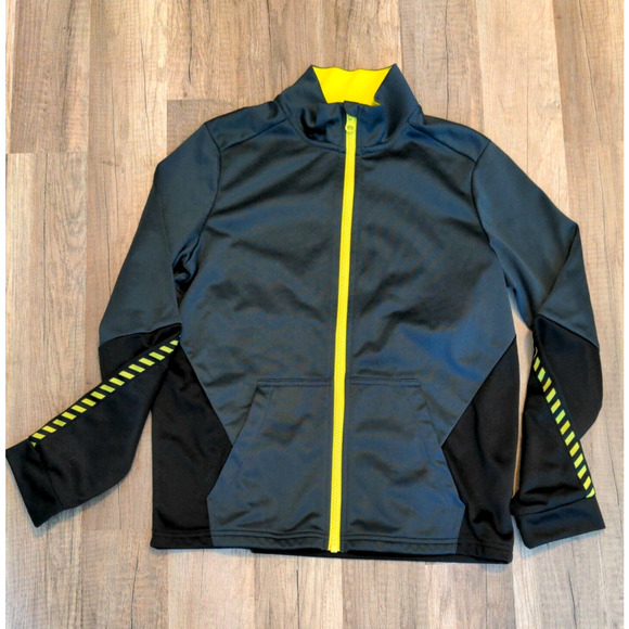 Kids Athletic Works Polyester Comfort Jogging Jacket Size L (10-12) Gray - Picture 1 of 3